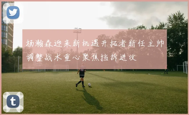 杨瀚森迎来新机遇开拓者新任主帅调整战术重心聚焦挡拆进攻